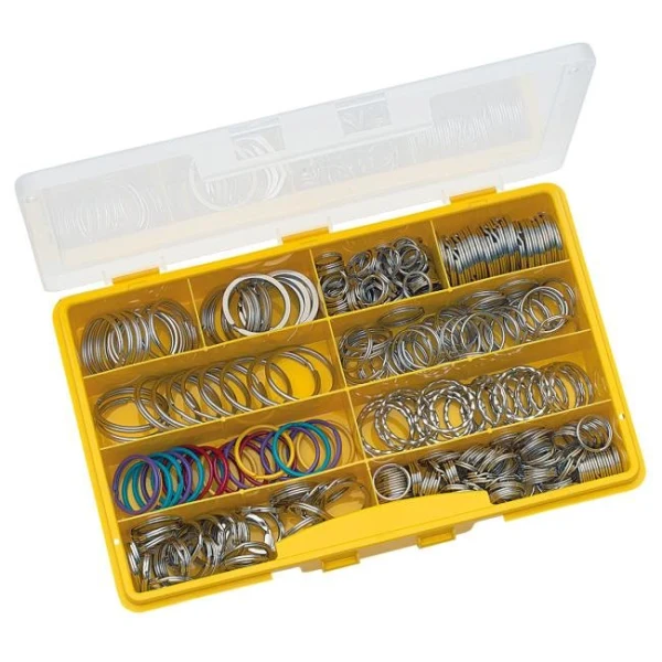 Krúžky na kľúče WEDO rôzne priemery 300ks 