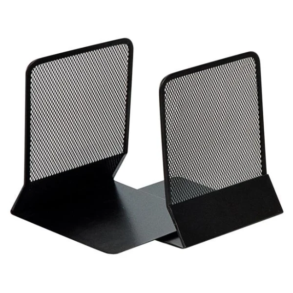 Drôtená zarážka na knihy a zakladače 130x155x165mm čierna 2ks 