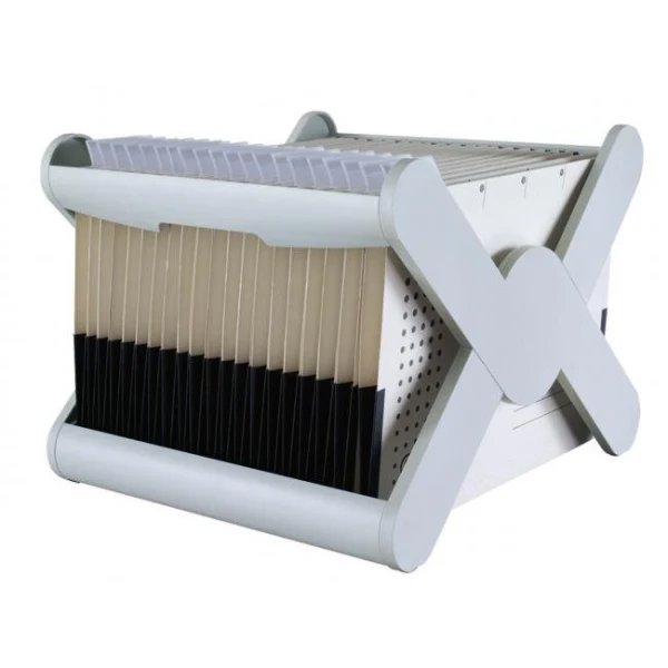 Zásobník na závesné obaly HAN X-CROSS sivý 