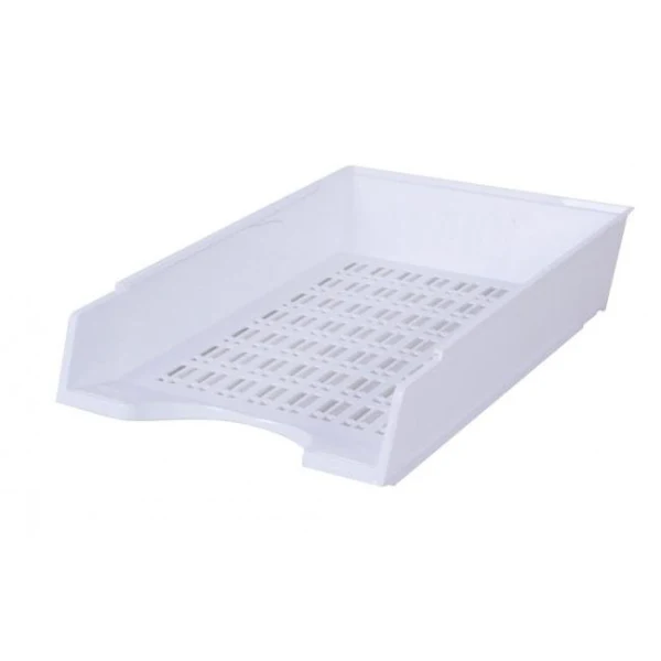 Odkladač rebrovaný biely 