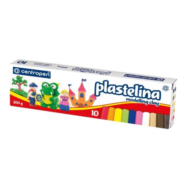 Plastelína CENTROPEN 10farieb 200g 