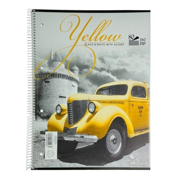 Blok College A4 80 listov čistý bočná špirála 