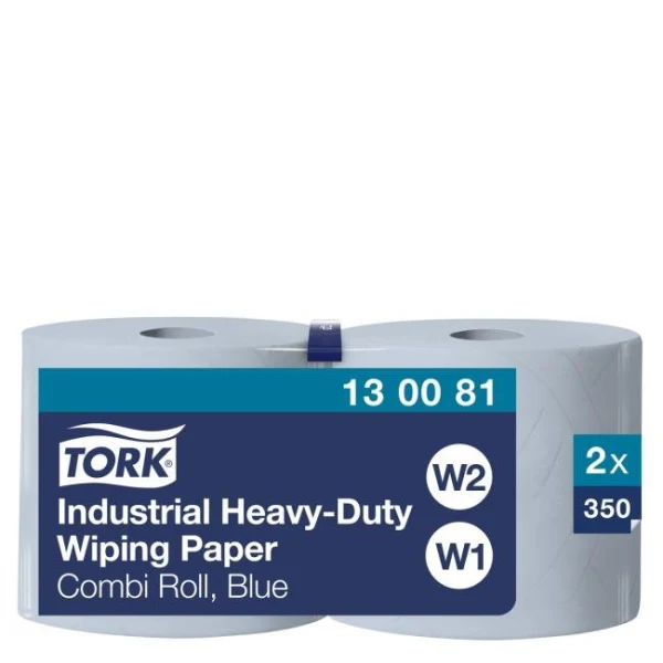 Priemyselné utierky v rolke 3-vrstv.TORK Heavy Duty modré W1/W2, návin 119 m (2 ks) 