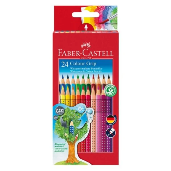 Farbičky akvarelové Faber Castell Color Grip 24ks farebné 