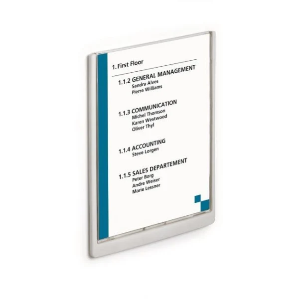 Informačná tabuľka Click Sign 210x297 biela 