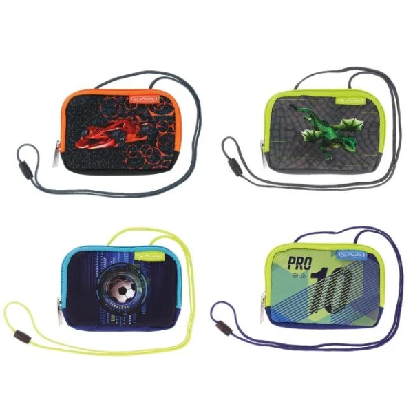 Taštička na krk Herlitz Chlapci, mix motívov, 4ks 