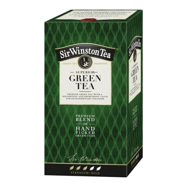 Čaj SIR WINSTON Superior Green Tea HB 20 x 1,75g 