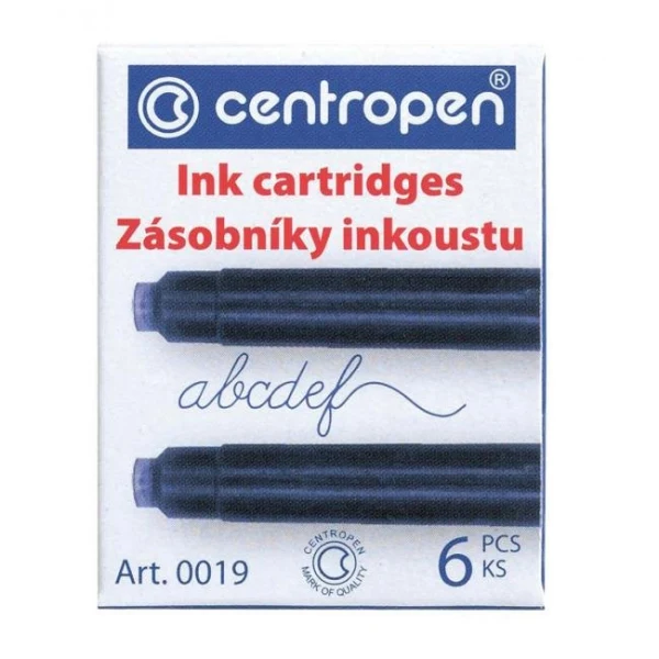Atramentové bombičky Centropen 0019, 6 ks 