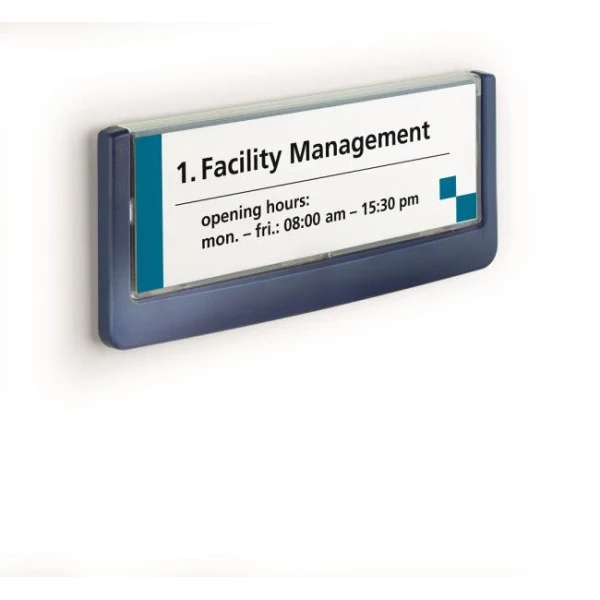 Informačná tabuľka Click Sign 149x52,5 modrá 