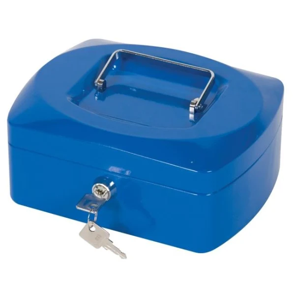 Pokladnička Q-CONNECT 205x85x160mm modrá 