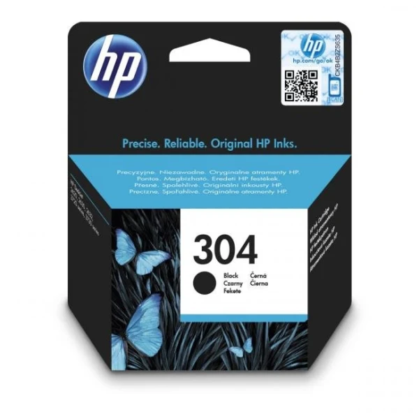 Atramentová náplň HP N9K06AE HP 304 black (120 str.) pre DeskJet 2620/2630/3750/3760/3762