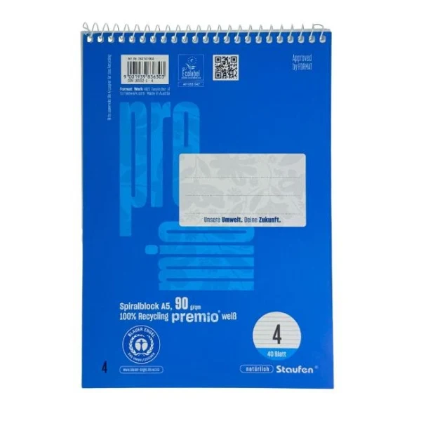 Blok College Format Werk Premio A5 40 listov linajkový 90 g 