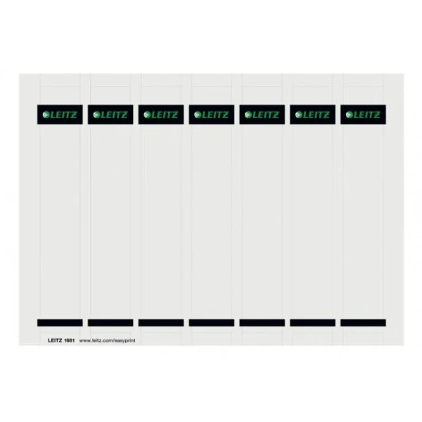 Chrbtové štítky potláčatelné pre zakladače Leitz 180° šírka chrbta 52 mm 