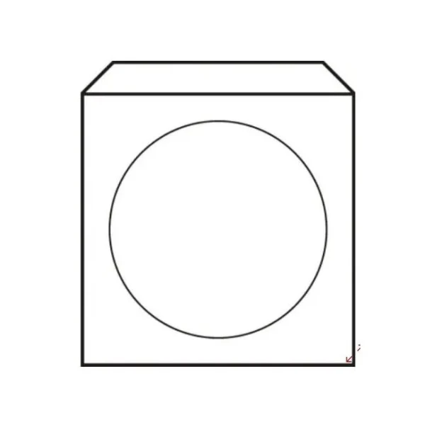 Obálky na CD 125x125 s okienkom 50 ks 