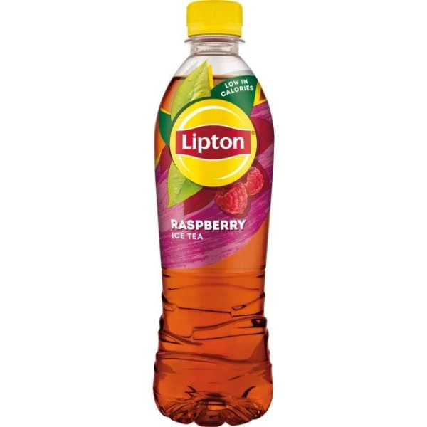 Čierny ľadový čaj Lipton malina 12 x 0,5 ℓ 