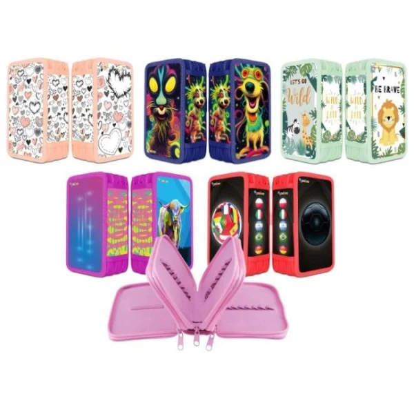 Peračník Gimboo 3-zipsový prázdny, mix motívov, 10 ks 