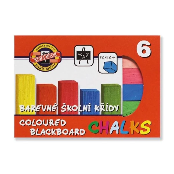 Krieda školská, 6 farieb 