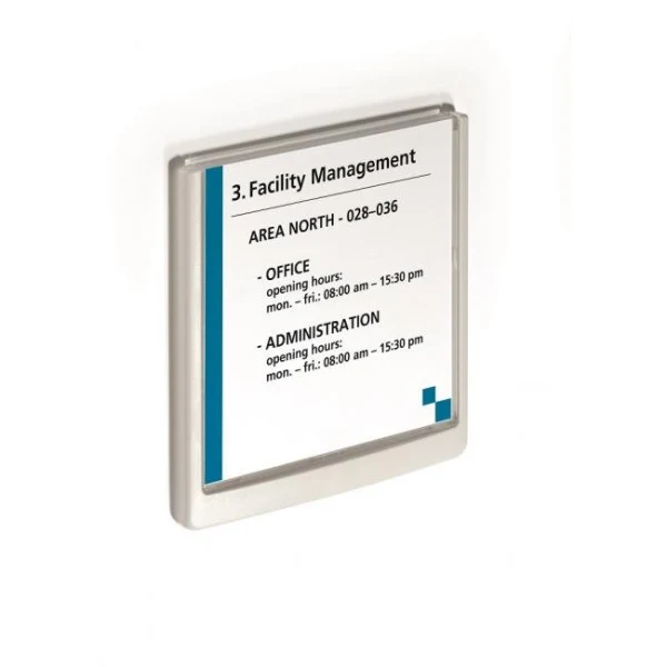 Informačná tabuľka Click Sign 149x148,5 biela 