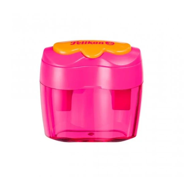 Strúhadlo Pelikan Flower plastové s 2 otvormi ružové 