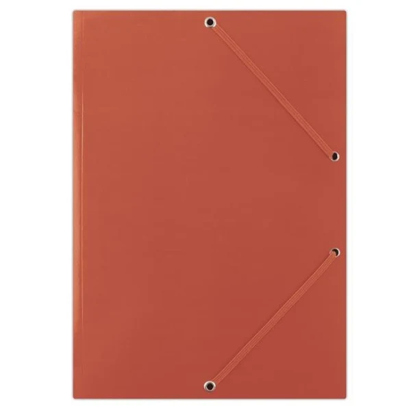 Kartónový obal lesklý s gumičkou DONAU červený 