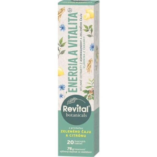 Revital Botanicals Energia a vitalita, 20 šumivých tabliet 