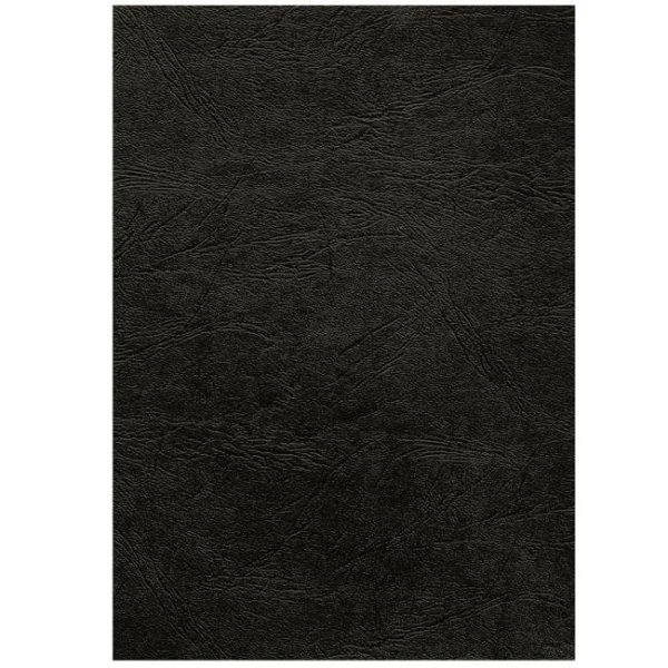 Kartónové obálky na krúžkovú väzbu Delta koža A4 čierna 