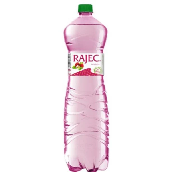 Pramenitá voda Rajec ochutená - jahoda jemne sýtená 6 x 1,5 ℓ 