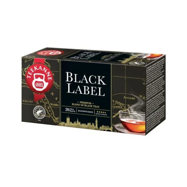 Čaj TEEKANNE čierny Black label HB 20 x 2g 