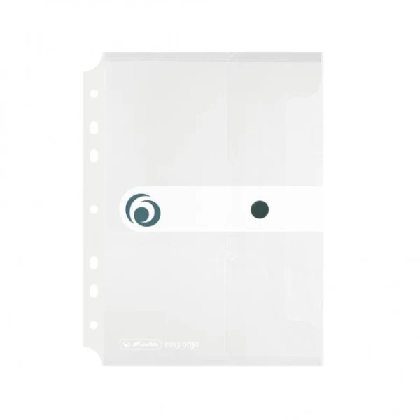 Plastový obal A5 s cvočkom a eurodierovaním Herlitz Easy Orga priehľadný číry 