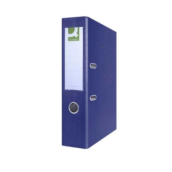 Zakladač pákový Q-CONNECT poloplastový 7,5cm tmavomodrý 