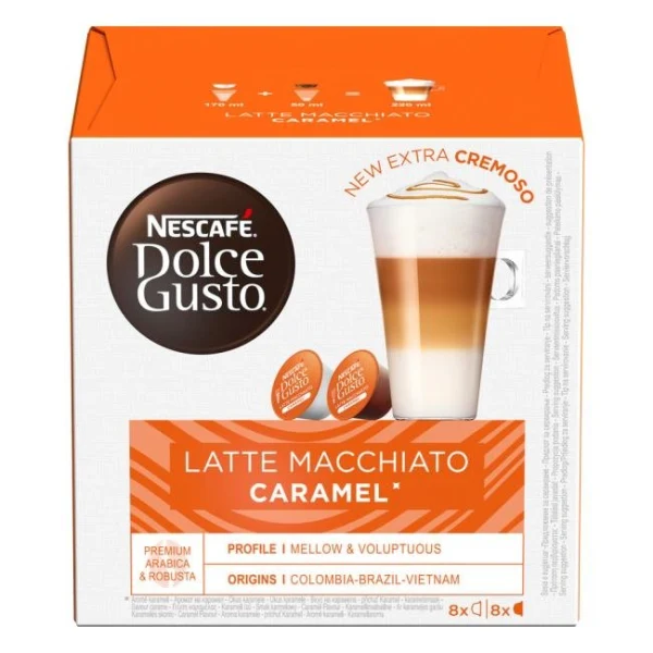 Kávové kapsule DOLCE GUSTO Latte Macchiato Caramel (16 ks) 