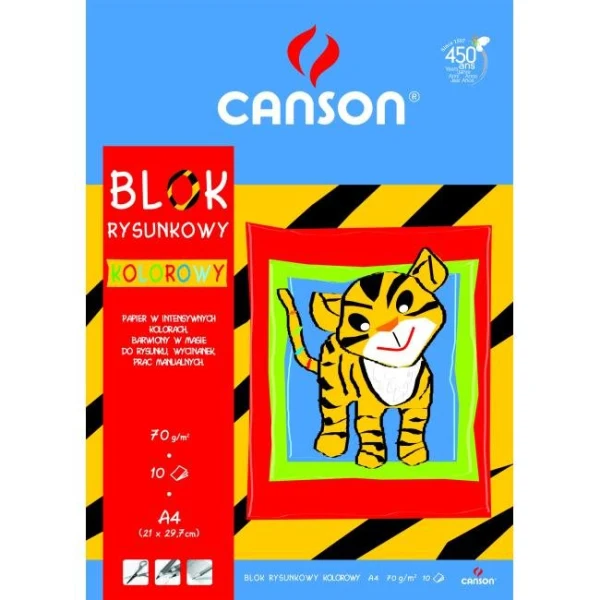 Farebný papier A4, mix 10 farieb, 80g `Škola` 