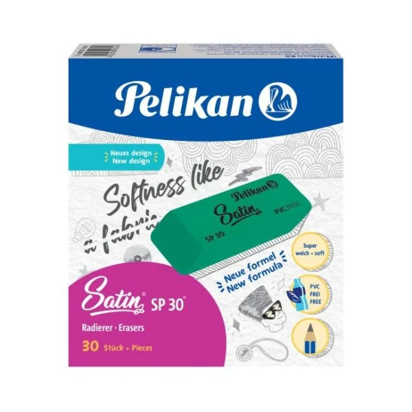 Guma bez PVC Pelikan SP 30 zelená 30 ks 