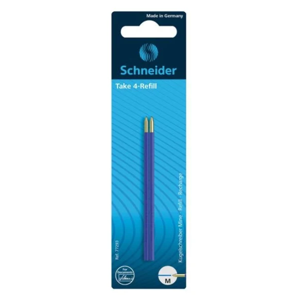 Náplň do guľôčkového pera Take 4 modrá 2ks 