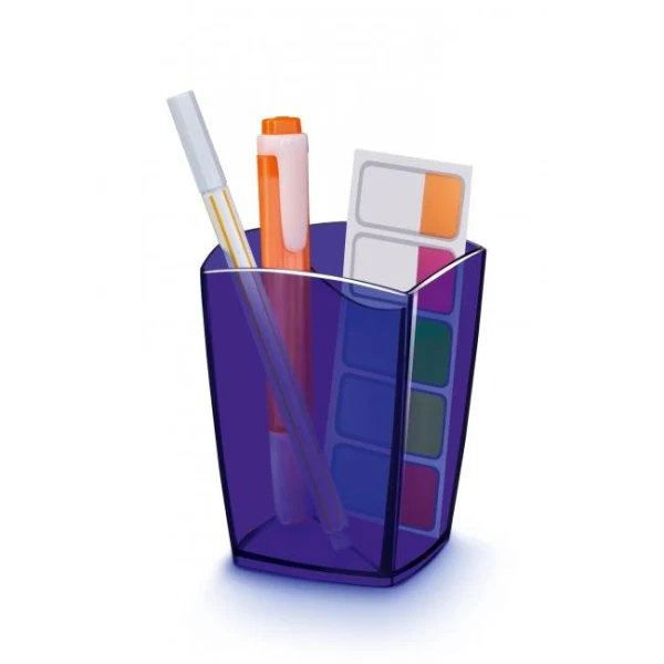 Stojan na perá Cep Happy transparetný modrý 