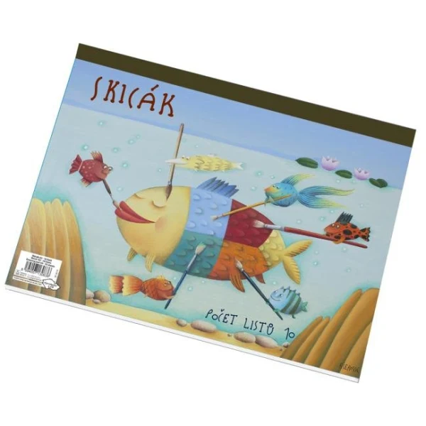 Skicár A3 10 listový biely 