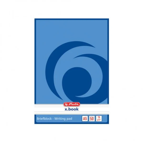 Blok poznámkový linajkový Herlitz A5 50 listov 