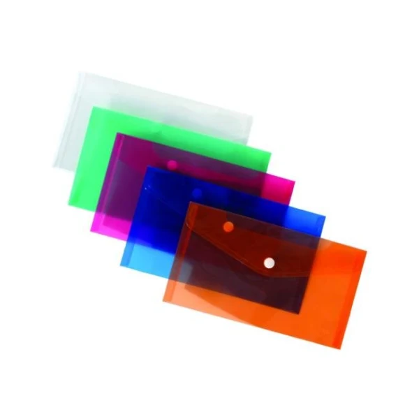 Plastový obal DL s cvočkom Karton PP zelený 