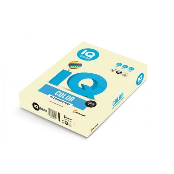 Farebný papier IQ color vanilkový BE66, A4, 160g 
