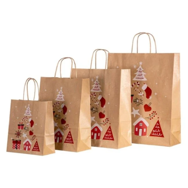 Vianočná papierová taška 180x80x220, Vianočný Strom 