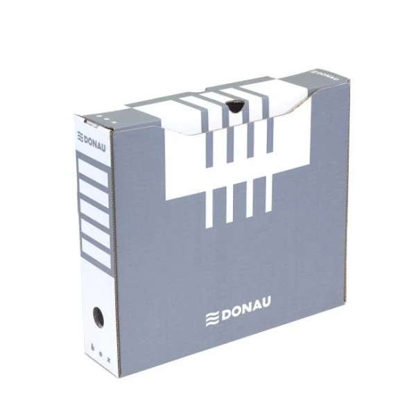 Archívny box DONAU 80mm sivý 