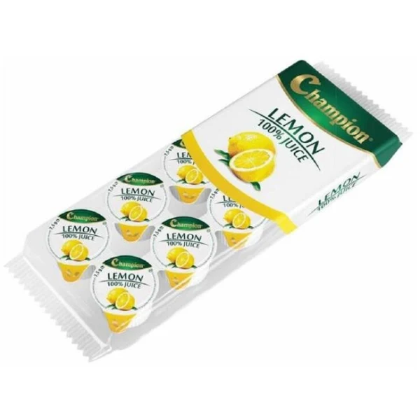 Citrónová šťava 100% Champion 10 ks x 7,5g kelímok 