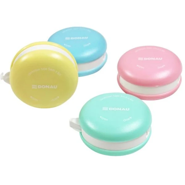 Korekčný roller DONAU Makrónka, 5 mm x 6 m, display 16 ks 