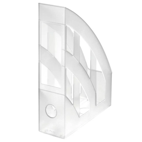 Stojan na časopisy Herlitz transparentný matný 