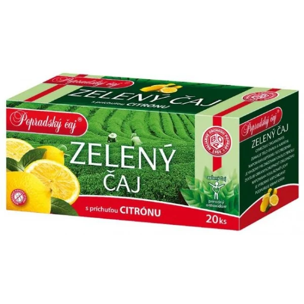 Čaj BOP zelený s citrónom 20 x 1,5 g 
