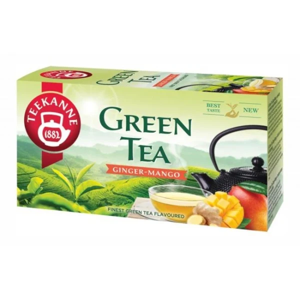 Čaj TEEKANNE zelený Ginger & Mango HB 20 x 1,75g 
