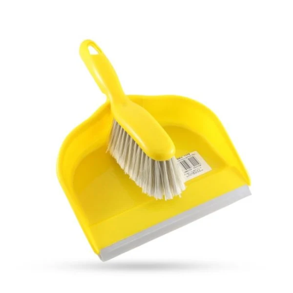 Metlička s lopatkou žltá 