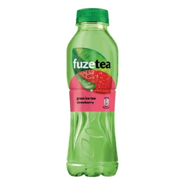 Zelený ľadový čaj FUZETEA Aloe vera a jahoda 12 x 0,5 ℓ 