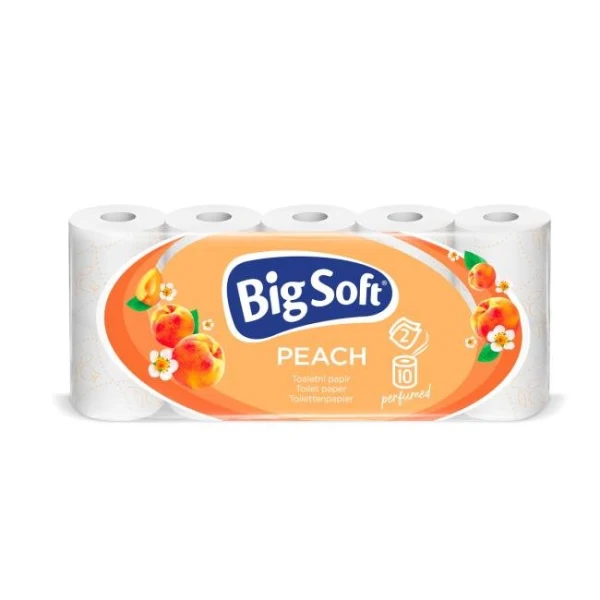Toaletný papier 2-vrstvový Big Soft Peach 10ks, 22m 