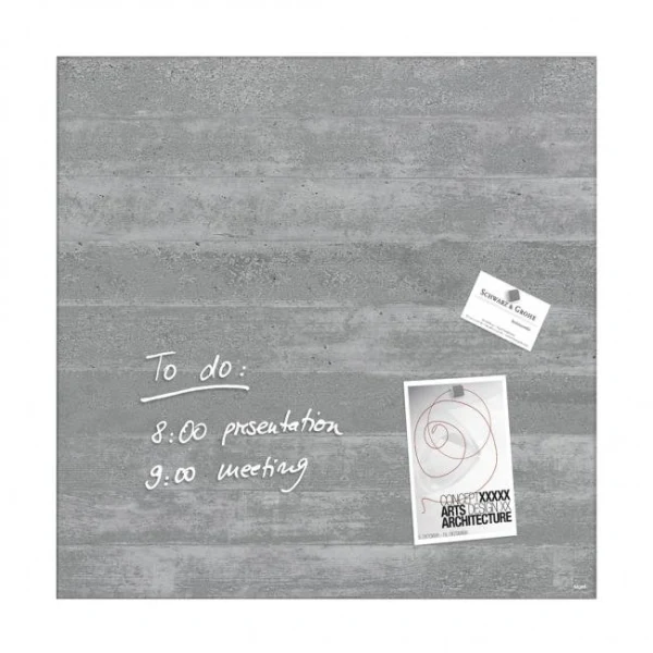 Sklenená tabuľa artverum 48x48cm podhľadový betón 